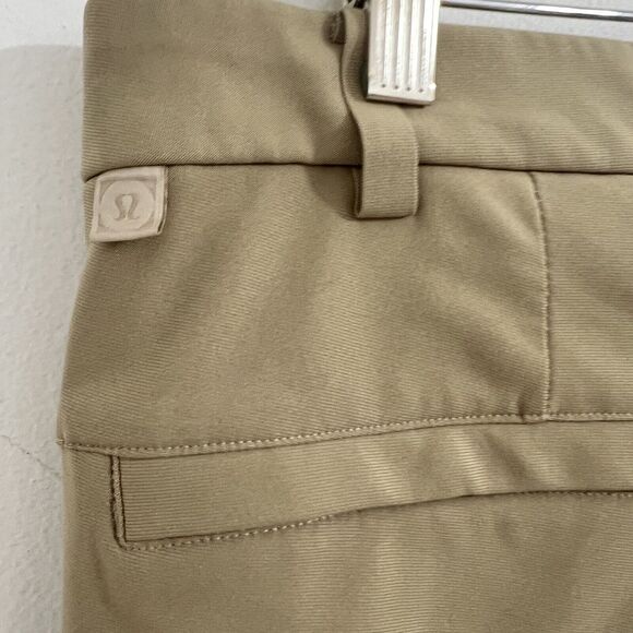 Lululemon Men Commission Pant Classic Size 30 Khaki Tan Golf Comfort Stretch - Picture 4 of 8